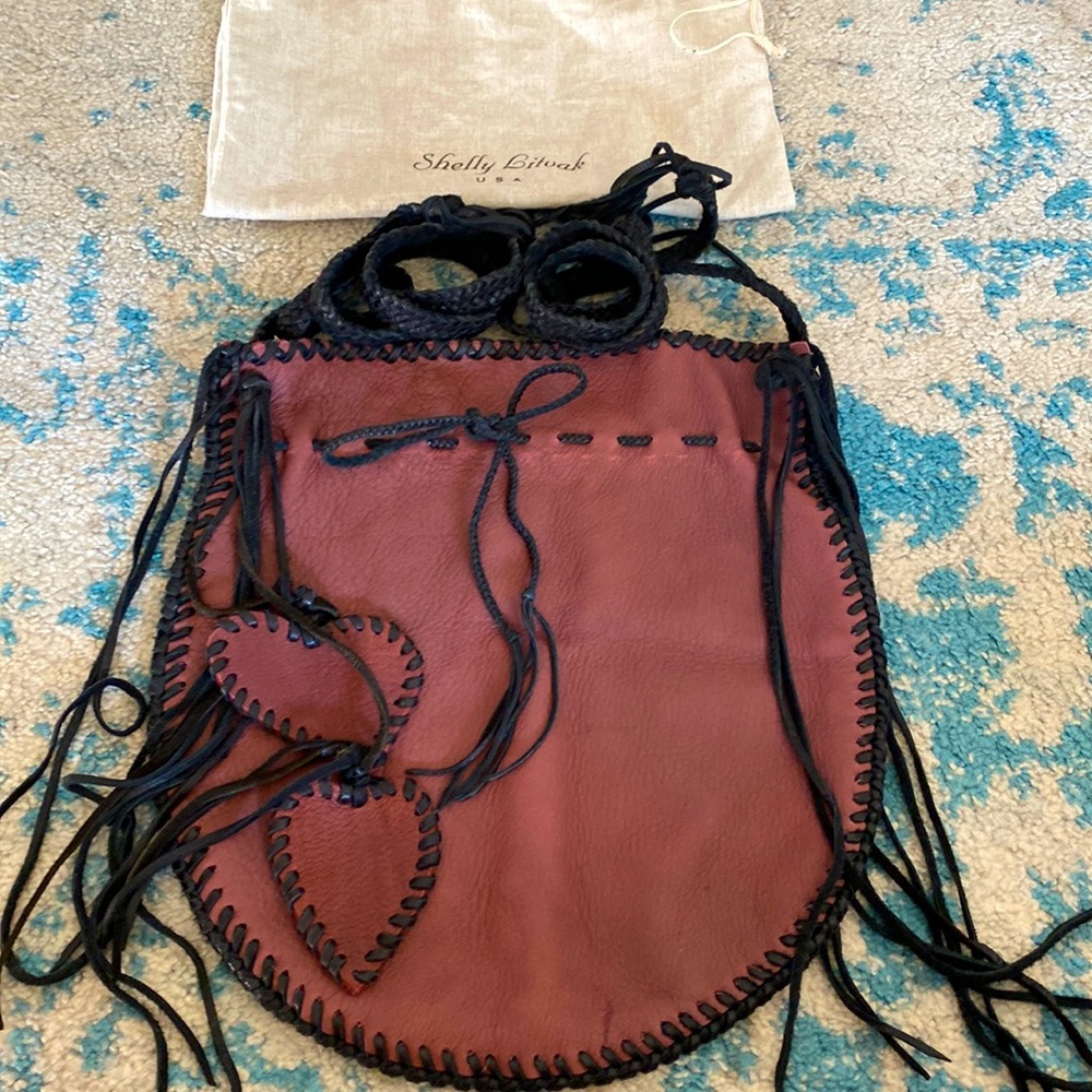 *** VINTAGE***Shelly Litvak leather bag